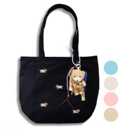24 Bulk Women's Canvas Tote Bag
