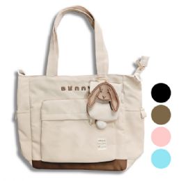 12 Bulk Womens Japanese Bunny Tote Bag