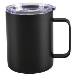 24 Bulk XxX- Double Wall Stainless Steel Mug W/ Handle - Black Matte
