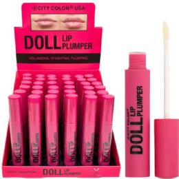 72 Bulk City Color Clear Lip Plumper In Countertop Display