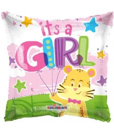 25 Bulk 2-Side Shaped Balloon It's A Girl Tiger