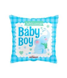 25 Bulk 2-Side Shaped Balloon Welcome Baby Boy Elephant