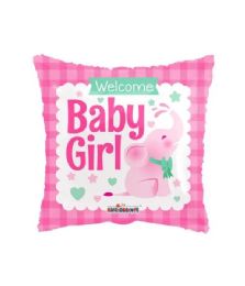 25 Bulk 2-Side Shaped Balloon Welcome Baby Girl Elephant
