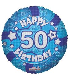 25 Bulk 2-Side Happy 50th Birthday Balloon