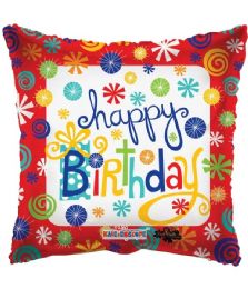 25 Bulk 2-Side Happy Birthday Black Star