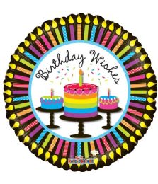 25 Bulk 2-Side Birthday Wishes Round