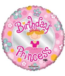 25 Bulk 2-Side Birthday Princess Round