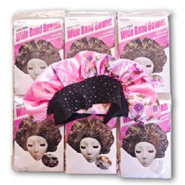 120 Bulk Satin Edge Wide Band Sleeping Cap