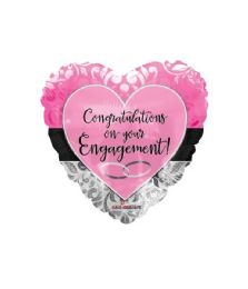 25 Bulk 2-Side Heart Congratulations On Your Engagement