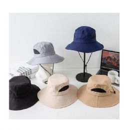 48 Bulk Men's Sun Fishing Hats Wide Brim