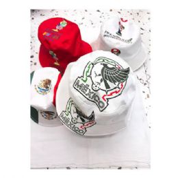 48 Bulk Assorted Designs Mexico / Fifa Bucket Hat