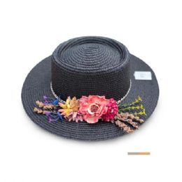 36 Bulk Summer Floral Womens French Style Sun Hat
