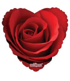 25 Bulk 2-Side Heart Shape Rose Design