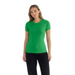 24 Bulk Women's Cotton Short Sleeve T Shirts Size Large In Kelly Green