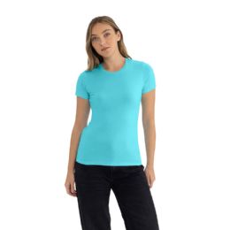 24 Bulk Women's Cotton Short Sleeve T Shirts Size X-Large In Cancun