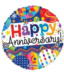 25 Bulk 1-Side Happy Anniversary