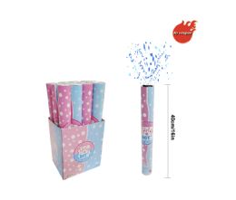 72 Bulk Party Popper Blue 40cm