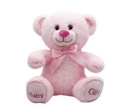 24 Bulk 10 Inch Baby Girl Bear Stuff Toy