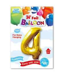 600 Bulk 34" Gold Foil Balloon #4