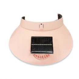 24 Bulk Solar Powered Cooling Fan Visor Hat