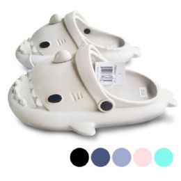 48 Bulk Kids 3d Shark OpeN-Mouth Clogs