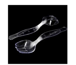 48 Bulk 4ct Clear Salad Fork