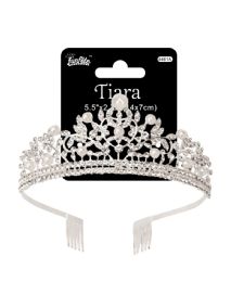 288 Bulk Tiara With Pearl 14*5cm