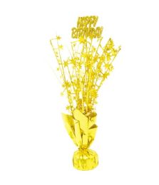 48 Bulk Birthday Balloon Weight Holographic Gold