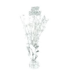 48 Bulk Birthday Balloon Weight Holographic Silver