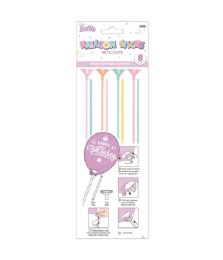 144 Bulk 8-Piece Balloon Sticks With Cup Macaroon