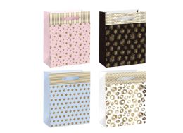 72 Bulk Everyday Day Gift Bag Large 10x12.5x5-inch