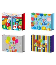 72 Bulk Birthday Bag Horizontal Hl 13x10.3x5.6-inch Holographic