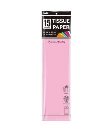 72 Bulk 15-Piece Tissue Paper 20x20-inch Baby Pink