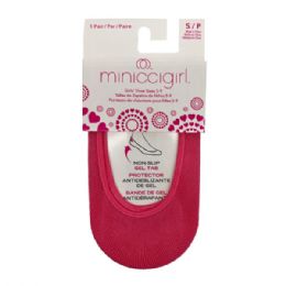 80 Bulk Minicci 1 Pack Pink Lemonade Liner Socks Size Girls S 5-9