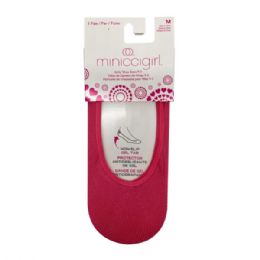 80 Bulk Minicci 1 Pack Pink Lemonade Liner Socks Size Girls M 9-3