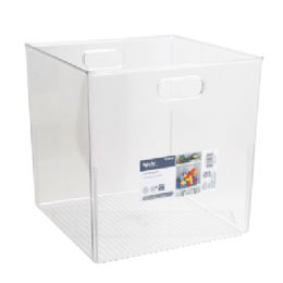 2 Bulk Style Selections Storage Bin 12x12x12 Clear 100%pet No Online Sales