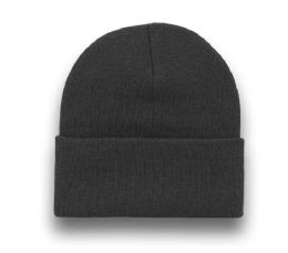48 Bulk Beanie Fitted High Profile Charcoal