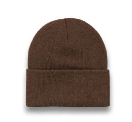 48 Bulk Beanie Fitted High Profile Brown