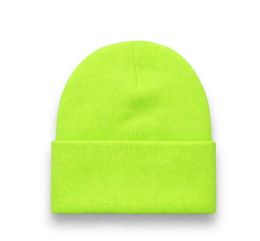 48 Bulk Beanie Fitted High Profile Light Green