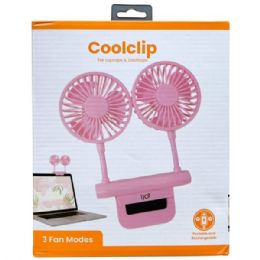 8 Bulk Ijoy Cool Clip Pro Clip On Fan For Laptops And Computers In Pink