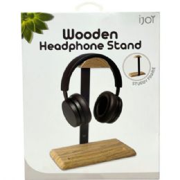 6 Bulk Ijoy Wooden Design Headphone Stand