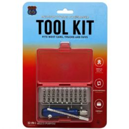12 Bulk Route 66 Scredriver And Bit Tool Kit