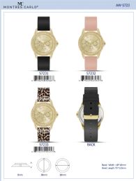 12 Bulk Ladies Watch - 57231 assorted colors