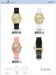 12 Bulk Ladies Watch - 57191 assorted colors