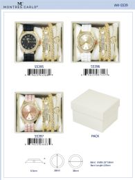 12 Bulk Ladies Watch - 55395-JB assorted colors