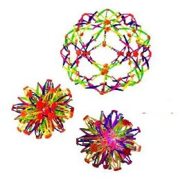 24 Bulk Expanding Sphere Toy Light Up 5.75"-9.75"