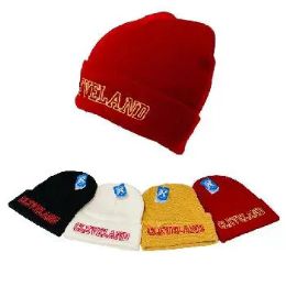 24 Bulk Cuffed Knit Toboggan Cleveland