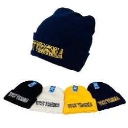24 Bulk Cuffed Knit Toboggan West Virginia