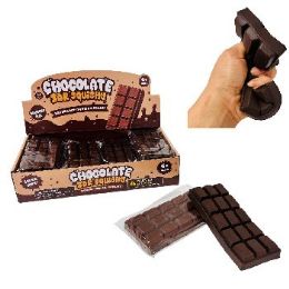 24 Bulk 6"x2.75" Slow Rise Squishy Chocolate Bar