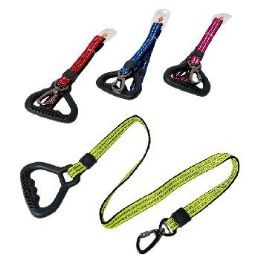 24 Bulk 48-inch Heavy Duty Reflective Dog Leash With Rubber Grip